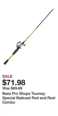 Cabela's Bass Pro Shops Tourney Special Baitcast Rod and Reel Combo offer