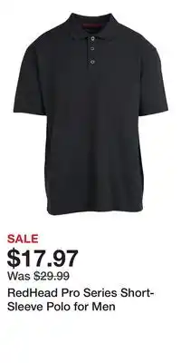 Cabela's RedHead Pro Series Short-Sleeve Polo for Men offer
