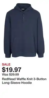 Cabela's RedHead Waffle Knit 3-Button Long-Sleeve Hoodie offer