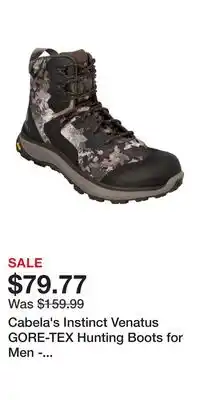 Cabela's Cabela's Instinct Venatus GORE-TEX Hunting Boots for Men - TrueTimber VSX - 8M offer