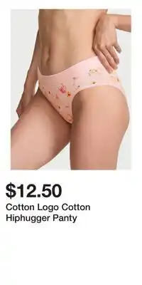 Victoria's Secret Cotton Logo Cotton Hiphugger Panty offer