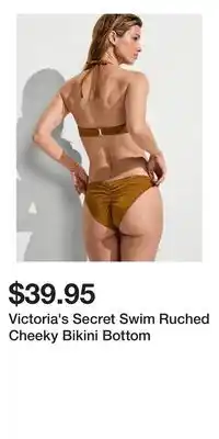 Victoria's Secret Victoria's Secret Swim Ruched Cheeky Bikini Bottom offer