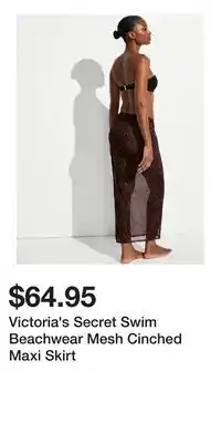 Victoria's Secret Victoria's Secret Swim Beachwear Mesh Cinched Maxi Skirt offer