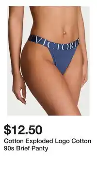 Victoria's Secret Cotton Exploded Logo Cotton 90s Brief Panty offer