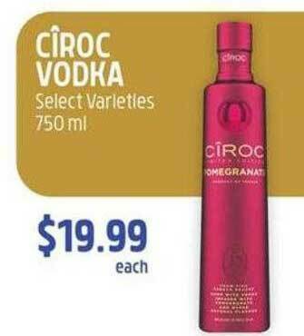 Food 4 Less Ciroc Vodka offer