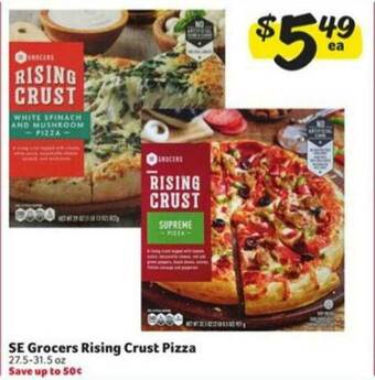 Winn Dixie Se Grocers Rising Crust Pizza offer