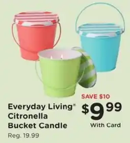 Kroger Everyday Living Citronella Bucket Candle offer
