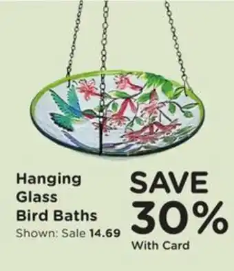 Hanging Glass Bird Baths