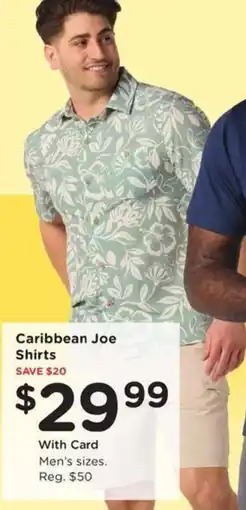 Kroger Caribbean Joe Shirts offer
