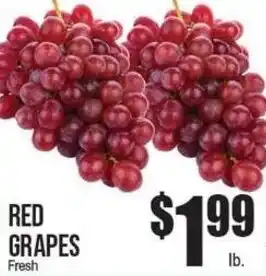 Extra Supermarket Red grapes offer