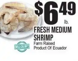 Extra Supermarket Fresh medium shrimp offer