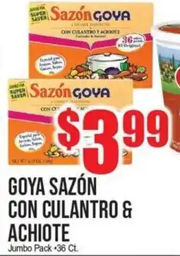Extra Supermarket Goya sazón con culantro & achiote offer