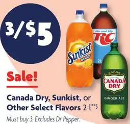 Family Dollar Canada Dry, Sunkist, or Other Select Flavors offer