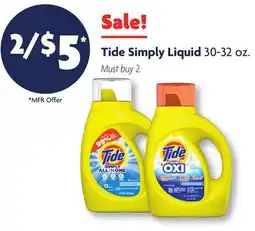 Family Dollar Tide Simply Liquid offer