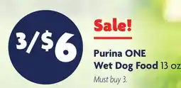 Family Dollar Purina ONE Wet Dog Food offer