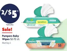 Family Dollar Pampers Baby Wipes offer