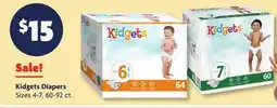 Family Dollar Kidgets Diapers offer