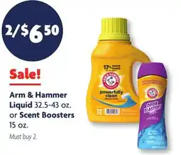 Family Dollar Arm & Hammer Liquid 32.5-43 oz. or Scent Boosters 15 oz offer