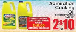 Supremo Foods Inc Admiration Cooking Oil offer