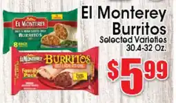 Supremo Foods Inc El Monterey Burritos offer