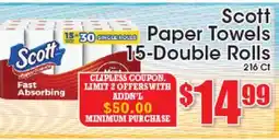 Supremo Foods Inc Scott Paper Towels offer