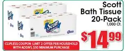 Supremo Foods Inc Scott Bath Tissue offer