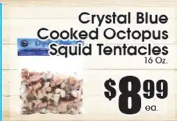 Supremo Foods Inc Crystal Blue Cooked Octopus Squid Tentacles offer