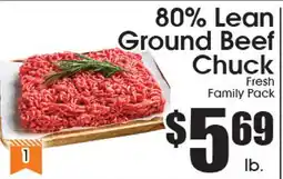 Supremo Foods Inc 80% Lean Ground Beef Chuck offer