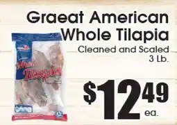 Supremo Foods Inc Graeat American Whole Tilapia offer