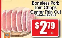 Supremo Foods Inc Boneless Pork Loin Chops Center Thin Cut offer