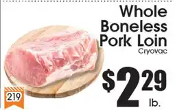 Supremo Foods Inc Whole Boneless Pork Loin offer