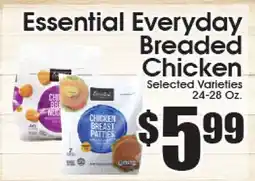 Supremo Foods Inc Essential Everyday Breaded Chicken offer
