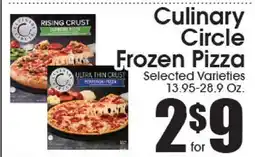 Supremo Foods Inc Culinary Circle Frozen Pizza offer