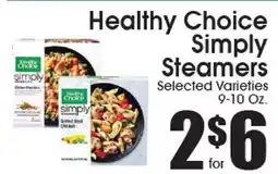 Supremo Foods Inc Healthy Choice Simply Steamers offer