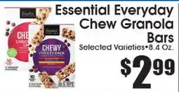 Supremo Foods Inc Essential Everyday Chew Granola Bars offer
