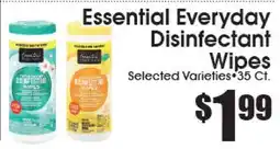 Supremo Foods Inc Essential Everyday Disinfectant Wipes offer