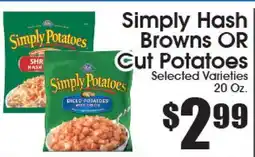 Supremo Foods Inc Simply Hash Browns OR Cut Potatoes offer