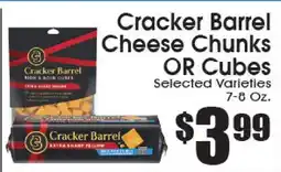 Supremo Foods Inc Cracker Barrel Cheese Chunks OR Cubes offer
