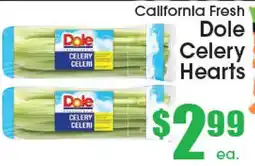 Supremo Foods Inc California Fresh Dole Celery Hearts offer