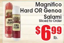 Supremo Foods Inc Magnifico Hard OR Genoa Salami offer