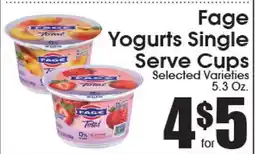 Supremo Foods Inc Fage Yogurts Single Serve Cups offer