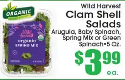 Supremo Foods Inc Wild Harvest Clam Shell Salads offer