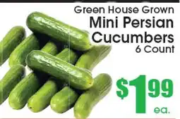 Supremo Foods Inc Green House Grown Mini Persian Cucumbers offer