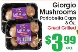 Supremo Foods Inc Giorgio Mushrooms Portobella Caps offer