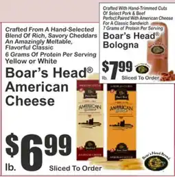 Almonte's Food Dynasty Marketplace Boar's Head American Cheese offer