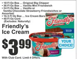 Almonte's Food Dynasty Marketplace Friendly's Ice Cream offer