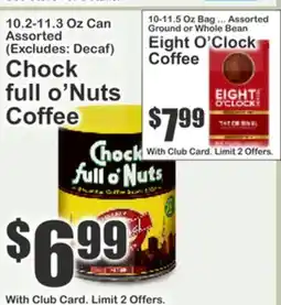 Almonte's Food Dynasty Marketplace Chock full o'Nuts Coffee offer