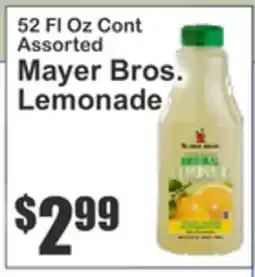 Almonte's Food Dynasty Marketplace 52 FL Oz Cont Assorted Mayer Bros. Lemonade offer