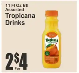 Almonte's Food Dynasty Marketplace 11 FL Oz Btl Assorted Tropicana Drinks offer