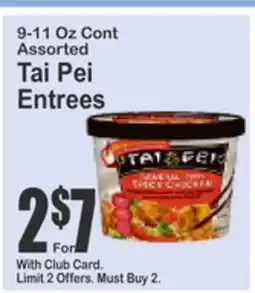 Almonte's Food Dynasty Marketplace 9-11 Oz Cont Assorted Tai Pei Entrees offer